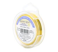 Beadalon 10-Yards Artistic 22-Gauge Silver Plated Wire, Lemon