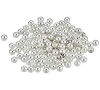 Beadalon 144-Piece 3-MM Round Memory Wire End Cap, Silver Plate