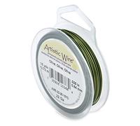 Beadalon 15-Yards Artistic 22-Gauge Wire, Olive