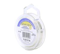 Artistic Wire 51 mm Silver Plated Colored Copper Craft Wire, Tarnish Resistant 13.7 m, 24 Gauge, 15 yd