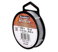 Beadalon 161-A008 Wildfire Stringing Thread .006"x50Yd, Grey