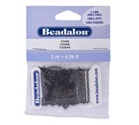 Beadalon 2.3mm Small Cable Chain, Hematite