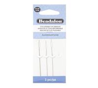 Beadalon 2.5-inch 3-Piece Collapsible Eye Needles, Assorted