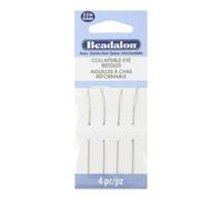 Beadalon 2.5-inch Heavy Collapsible Eye Needles, Pack of 4