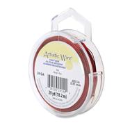 Beadalon 20-Yards Artistic 24-Gauge Wire, Red