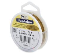 Beadalon 24 Strand Stainless Steel Bead Stringing Wire, Satin Gold