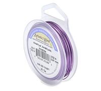 Beadalon 25 ft Artistic 20-Gauge Silver Plated Coil Wire, Amethyst
