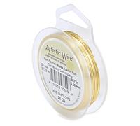 Beadalon 30-Yards Artistic 26-Gauge Non-Tarnish Wire, Brass