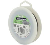Beadalon 305 m Reel 0.38 mm Diameter 7 Strand Wire, Bright