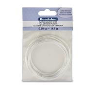Beadalon 347B-050 Silver Plated Memory Wire Bracelet, 1/2-Ounce/Pkg, Approximately 30 Loops