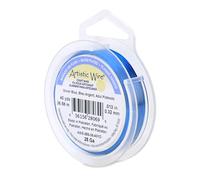 Beadalon 40-Yards Artistic 28-Gauge Silver Plated Wire, Blue