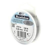 Beadalon 49-Strand 31 m (100 ft) Bright – Qty 1