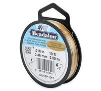 Beadalon 49 Strand Wire .018" Gold Plate 10ft (3m)