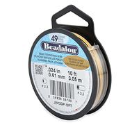 Beadalon 49 Strand Wire .024" Gold Plate 10ft (3m)