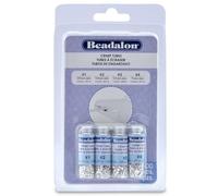 Beadalon 600-Piece Crimp Tube Variety Pack, Silver Plated