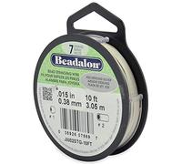 Beadalon 7 Strand 3m (10ft) Sterling Silver, Metal, 15x15x5 cm