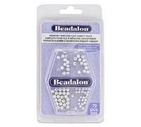 Beadalon 72-Piece Memory Wire End Cap, Variety Pack