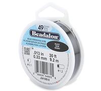 Beadalon 9.2 m Reel 0.33 mm Diameter 49 Strand Wire, Black