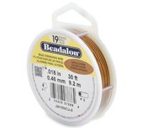Beadalon 9.2 m Reel 0.46 mm Diameter 19 Strand Wire, Satin Copper