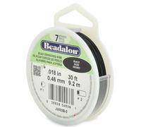 Beadalon 9.2 m Reel 0.46 mm Diameter 7 Strand Wire, Black