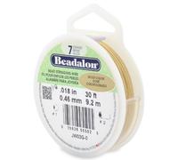 Beadalon 9.2 m Reel 0.46 mm Diameter 7 Strand Wire, Gold