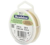 Beadalon 9.2m Reel 0.46 mm Diameter 7 Strand Wire, Silver/Gold