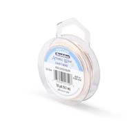 Beadalon Artistic Wire 22 Gauge Silver Plated Rose Gold Colour 0.64mm X 9.1m