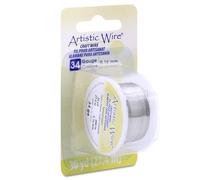 Beadalon Artistic Wire 34-Gauge Tinned Copper Wire, 30-Yards