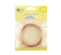 Beadalon Artistic Wire-Copper-14, 10', Bare Copper, 14 Gauge / 1.6 mm, 10 ft / 3.1 m