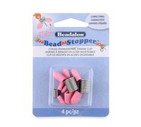 Beadalon Bead Stopper, Combo Pack, Pink Tips, 2 Large, 2 Small, 4 pc