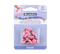 Beadalon Bead Stopper, Small, Pink Tips, 9 pc
