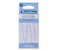 Beadalon 2.5-inch Medium Collapsible Eye Needles, Pack of 4