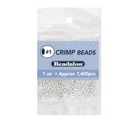 Beadalon Crimp 2.0 mm Bead, Silver Plated