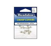 Beadalon Crimp Covers 4mm - Silver Plated (20 Per Package)