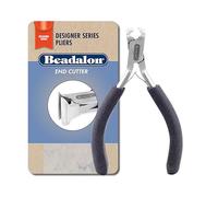 Beadalon Designer Series End Cutter, Dark Blue Vinyl-Free Grips, Stainless Steel, Box Joint, Double Leaf Springs, 4.75 in