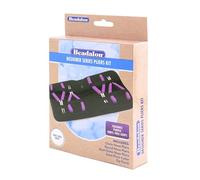 Beadalon Designer Series Pliers Kit, Purple Vinyl-Free Grips, Chain Nose, Bent Chain Nose, Round Nose, Semi-Flush Cutter, 4.75 in each, 4 pc with Zip Pouch