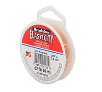 Beadalon Elasticity Stretch Cord, 0.8 mm / .032 in, Satin Rose Gold, 25 m / 82 ft
