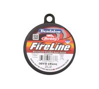Beadalon FireLine Beading Thread by Berkley, 0.008", Break Strength 10 lb, Crystal, 50 yd