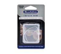 Beadalon French Wire, 0.70 mm / .028 in, .925 Sterling Silver, 12 inches