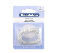Beadalon French Wire 0.8mm Silver Plated, 1-Meter
