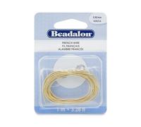 Beadalon French Wire/Bullion, Copper, Gold Color