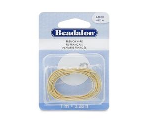 Beadalon French Wire/Bullion, Gold Color