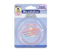 Beadalon German Style Wire, Half Round, Rose Gold, 20 Gauge/.032 in-3 m/9.8 ft