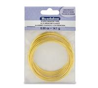 Beadalon Gold Plated Memory Wire Bracelet-1/2-Ounce/Pkg, Approx 30 Loops