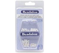 Beadalon Memory Wire Endcap Variety Pack 72/Pkg-Silver