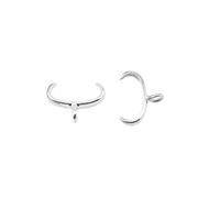 Beadalon Pinch Bail, 10 mm / .4 in, Silver Plated, 144 pc