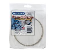 Beadalon Remembrance Stainless Steel Memory Wire, Round, Necklace, Bright, 0.25 oz, Approx. 9 coils