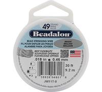 Beadalon Stringing Wire 49-Strand .018" X30'-Bright