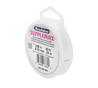 Beadalon SuppleMax Illusion Beading Cord, 0.70 mm / 0.028 in, Clear Monofilament, 25 m / 82 ft