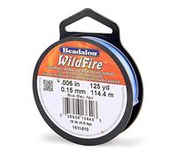 Beadalon Wildfire, .006 in, 0.15 mm, Break Strength 10 lb / 4.5 kg, Blue, 125 yd / 114 m